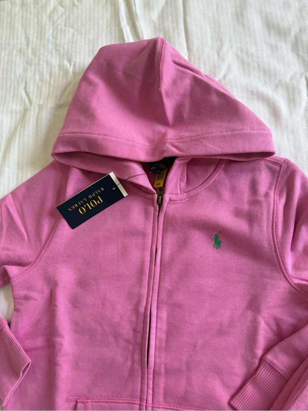 New girls Polo Ralph Lauren Sz L 12-14 Hooded Zip Jacket & Pants Set sweatsuit